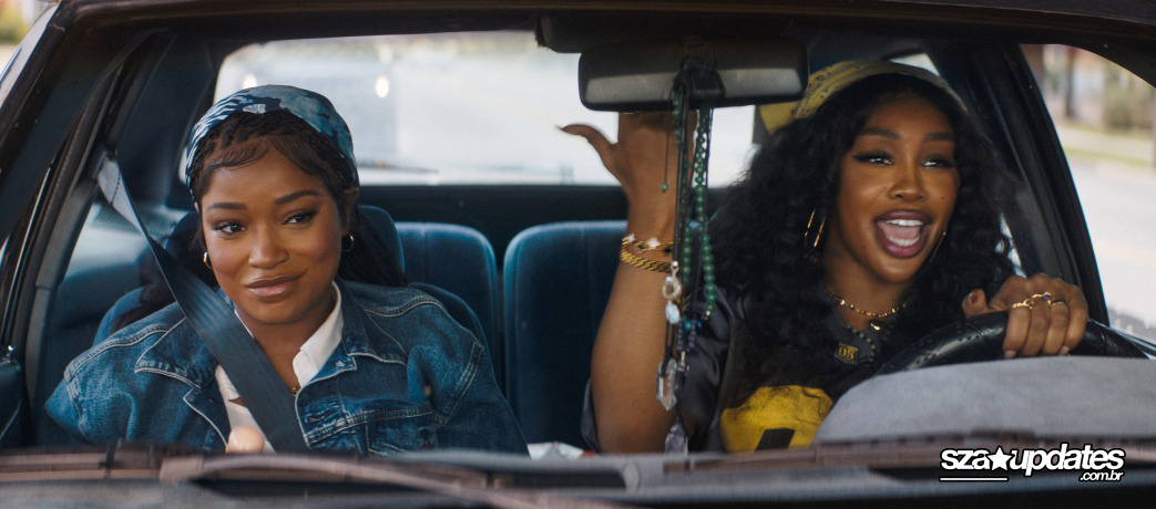 01.01 - No filme “One of Them Days”, da Sony Pictures, SZA e Keke Palmer contracenam juntas.