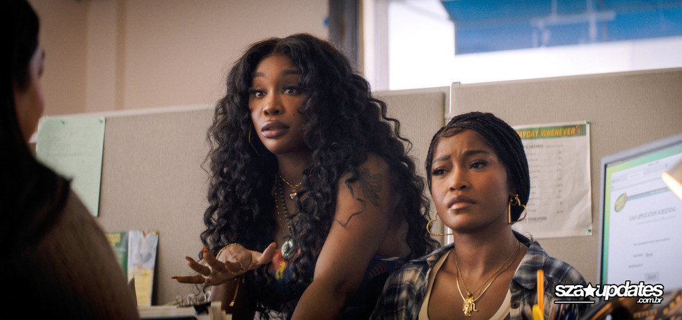 01.01 - No filme “One of Them Days”, da Sony Pictures, SZA e Keke Palmer contracenam juntas.